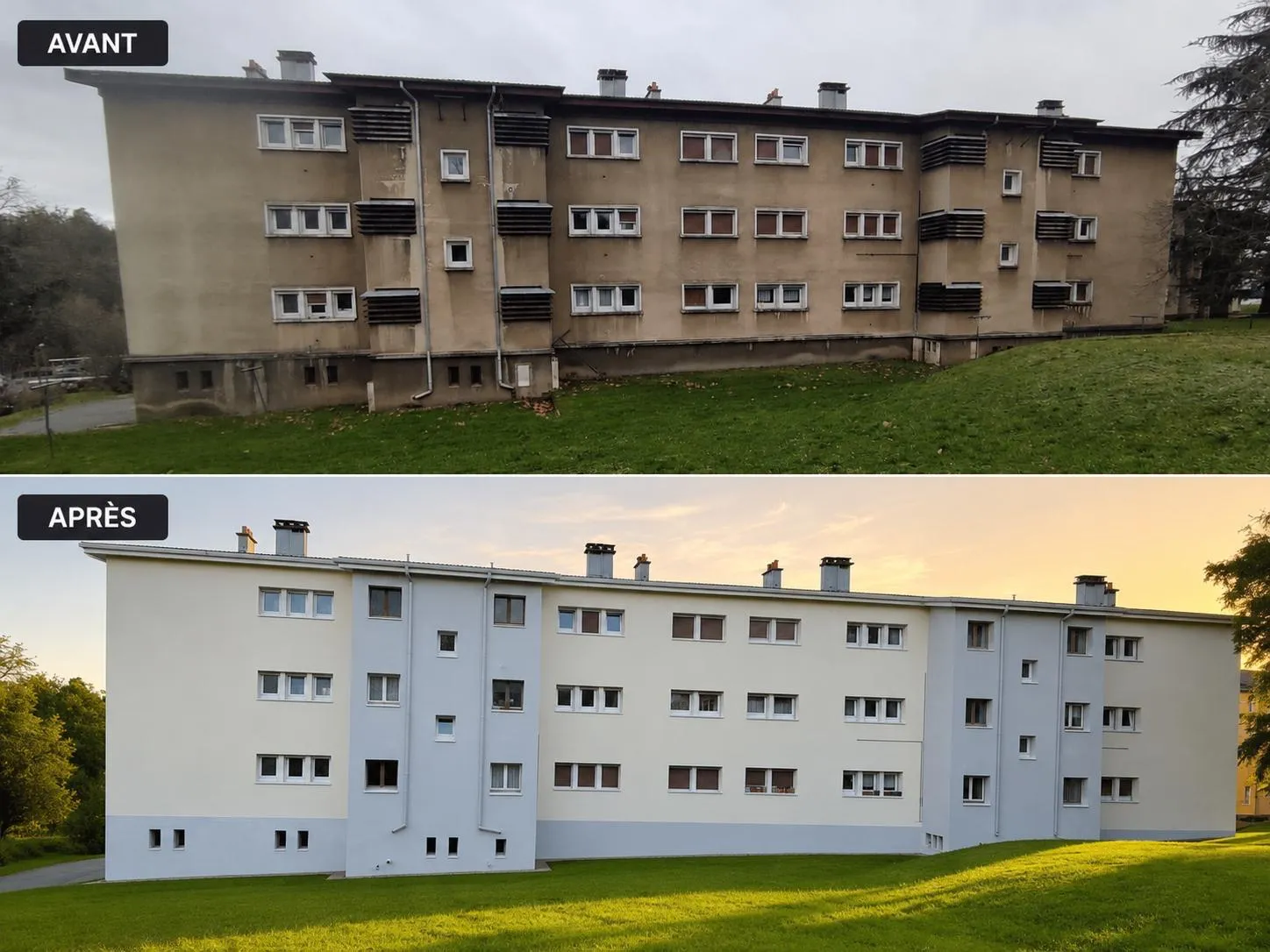 Chantier d'isolation par l'extérieur